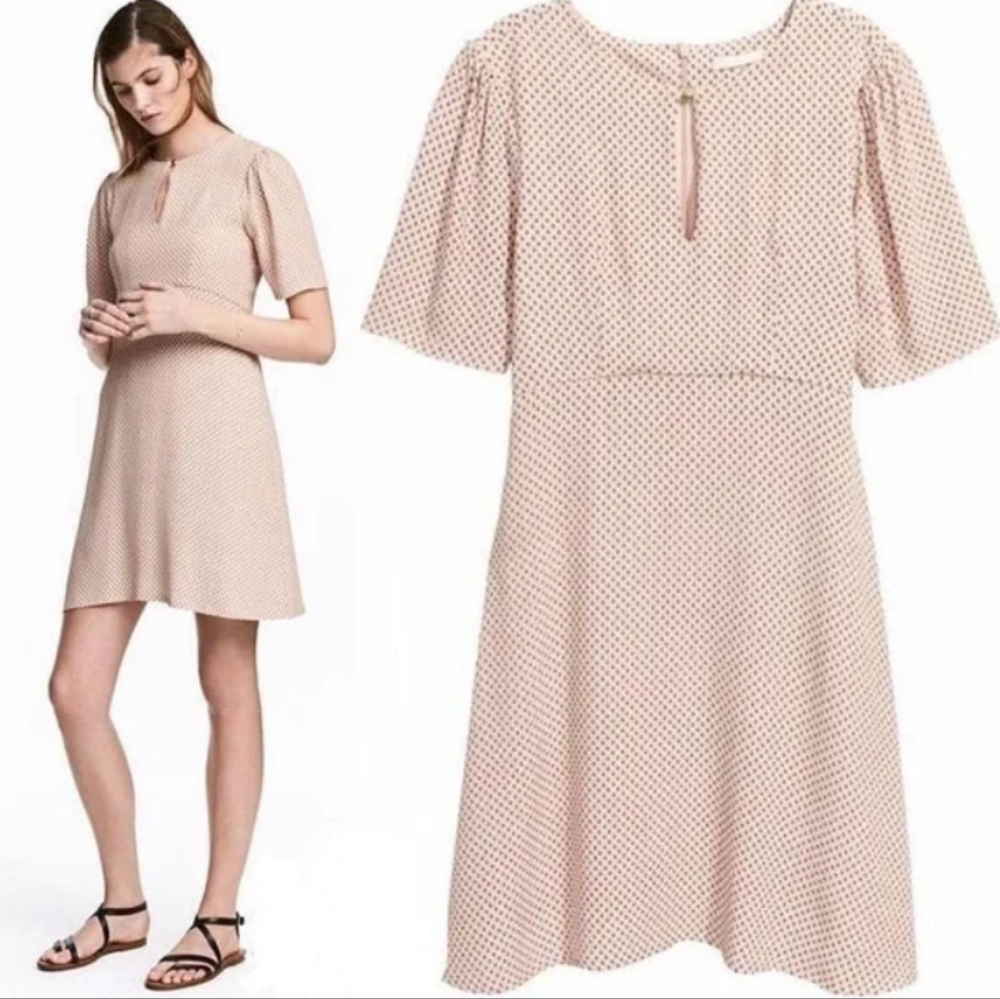 H&M Crepe Blush Dress size 6